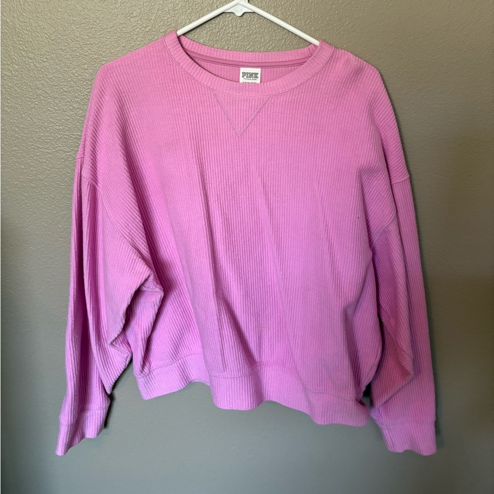 PINK Victoria's Secret Light Purple Crew Neck Sweater